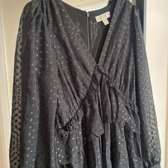 Michael Kors black ruffle dress - Picture 2 of 3